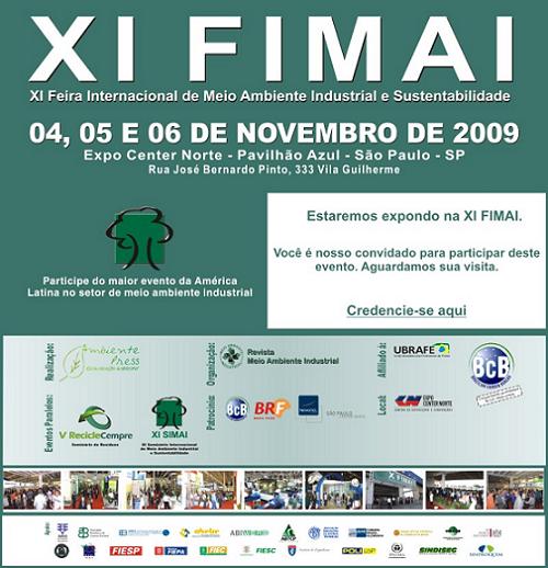 XI Feira Internacional de Meio Ambiente Industrial e Sustentabilidade (XI FIMAI)