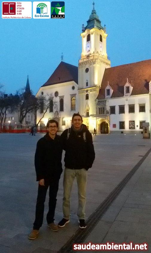 Gil novo e Jorge Silva em mobilidade ERASMUS + na Slovak Medical University em Bratislavia (Eslováquia)