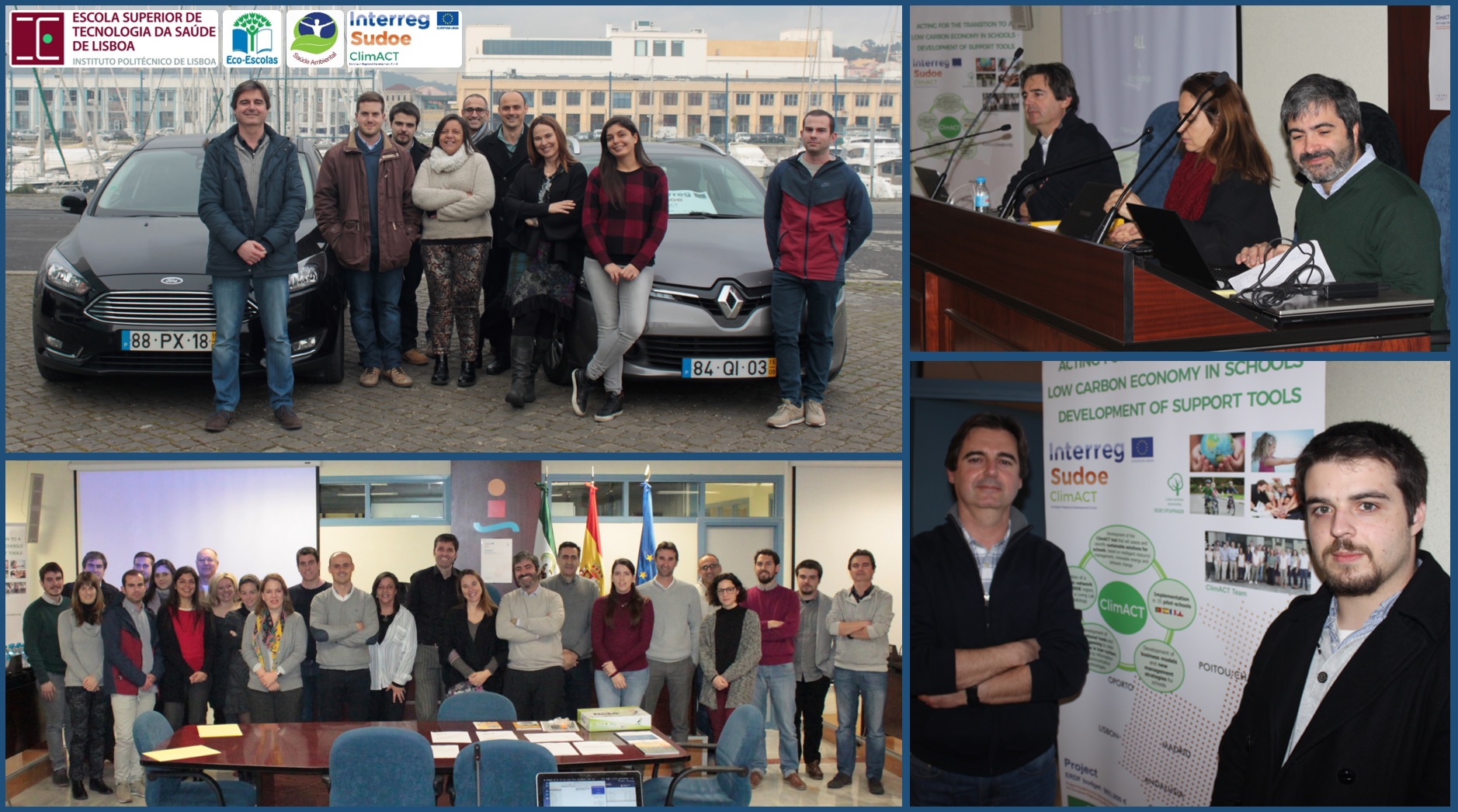 Saúde Ambiental da ESTeSL participa em reunião internacional do projeto Interreg Sudoe ClimACT